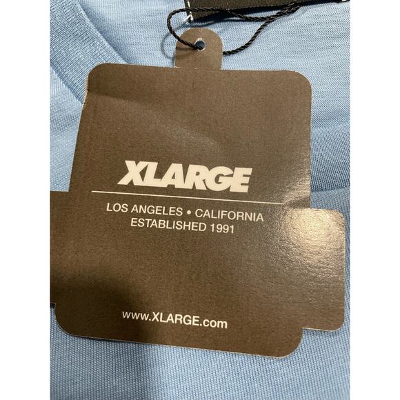 NWT XLARGE x Chris Pyrate Men's Size Small Short Sleeve T-shirt Tee Blue - Picture 7 of 8